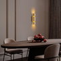 Opviq Lámpara de Pared de Metal Dorado